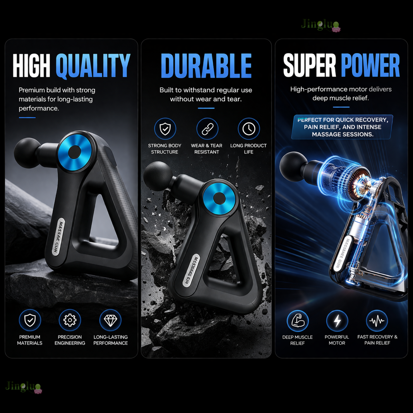 Massager Facial Gun LED