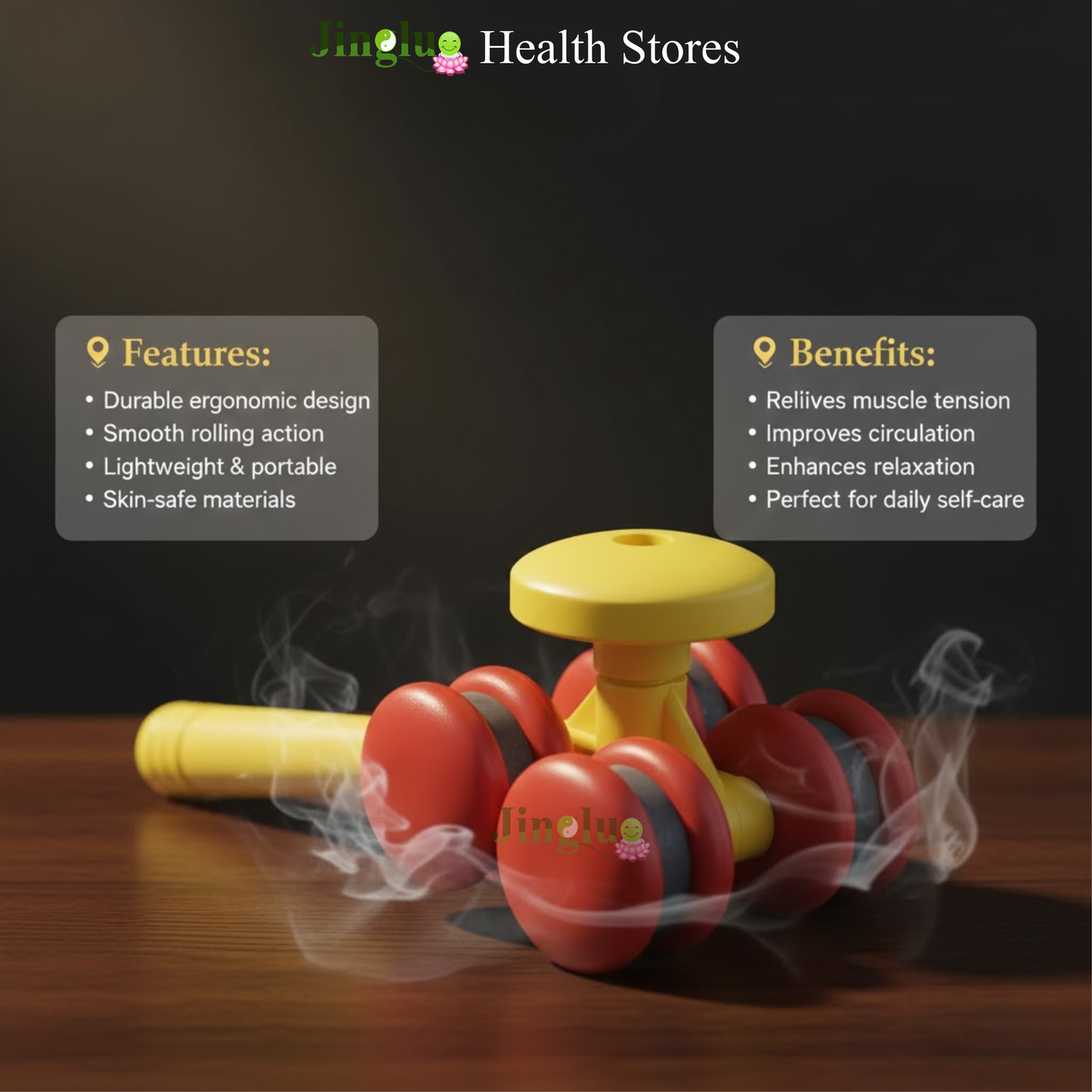 Muscle relaxation wheel massager