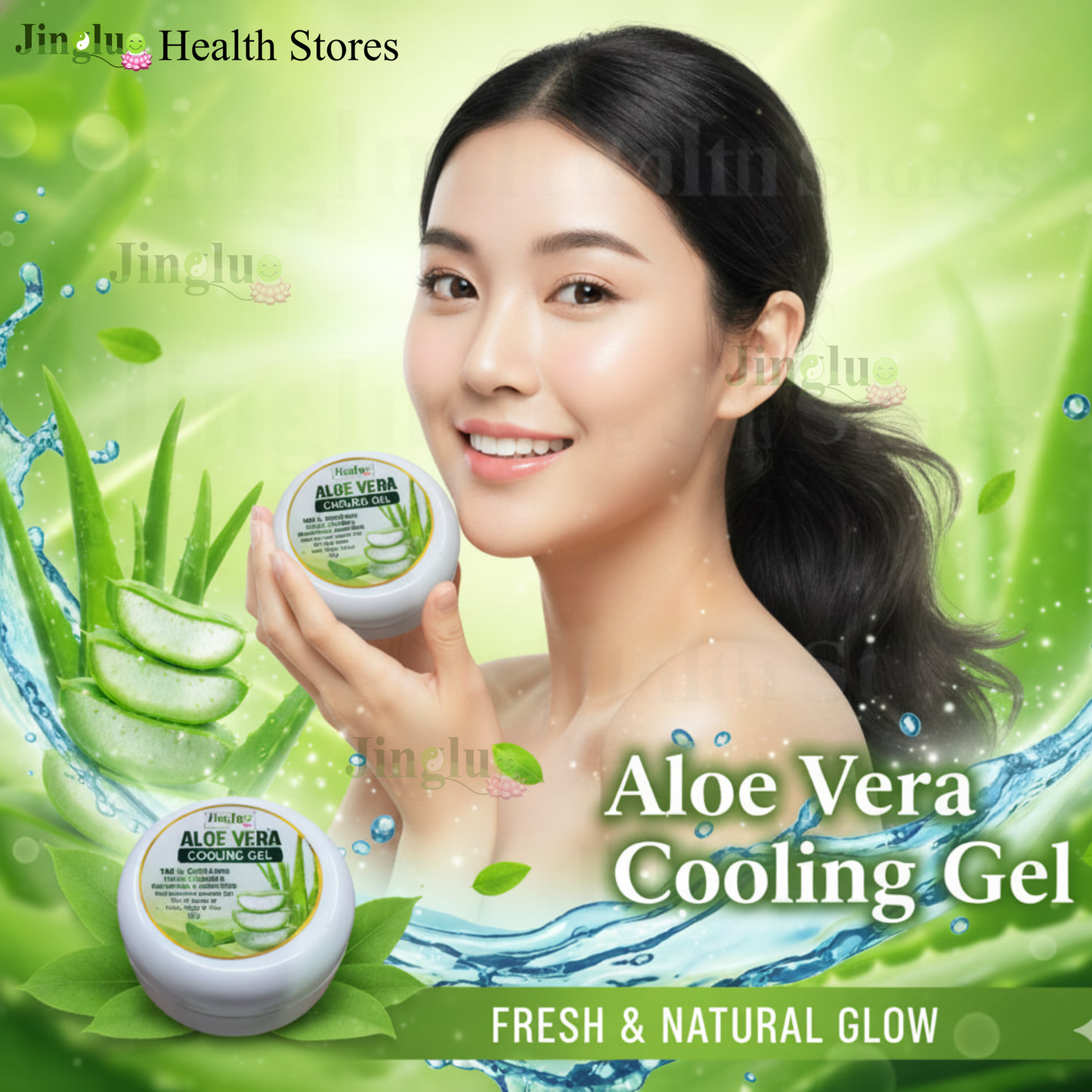 Jingluo Aloe Vera Gel 50g Natural Moisturizer for Hydrated Soft and Healthy Skin