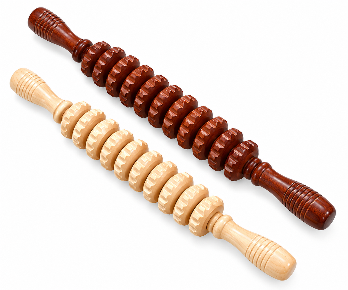 9 inch wheel wooden massager