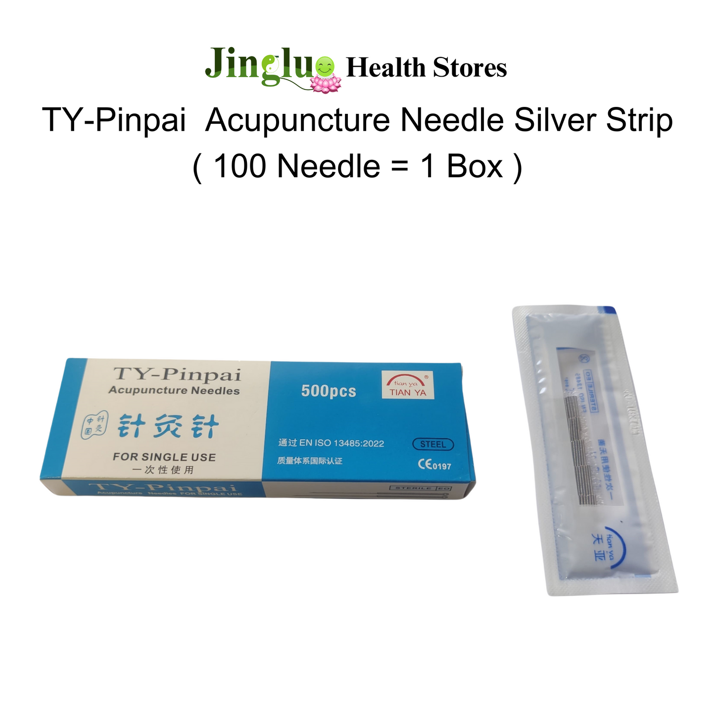 TY-Pinpai Acupuncture Needle Silver Strip ( 100 Needle = 1 Box )