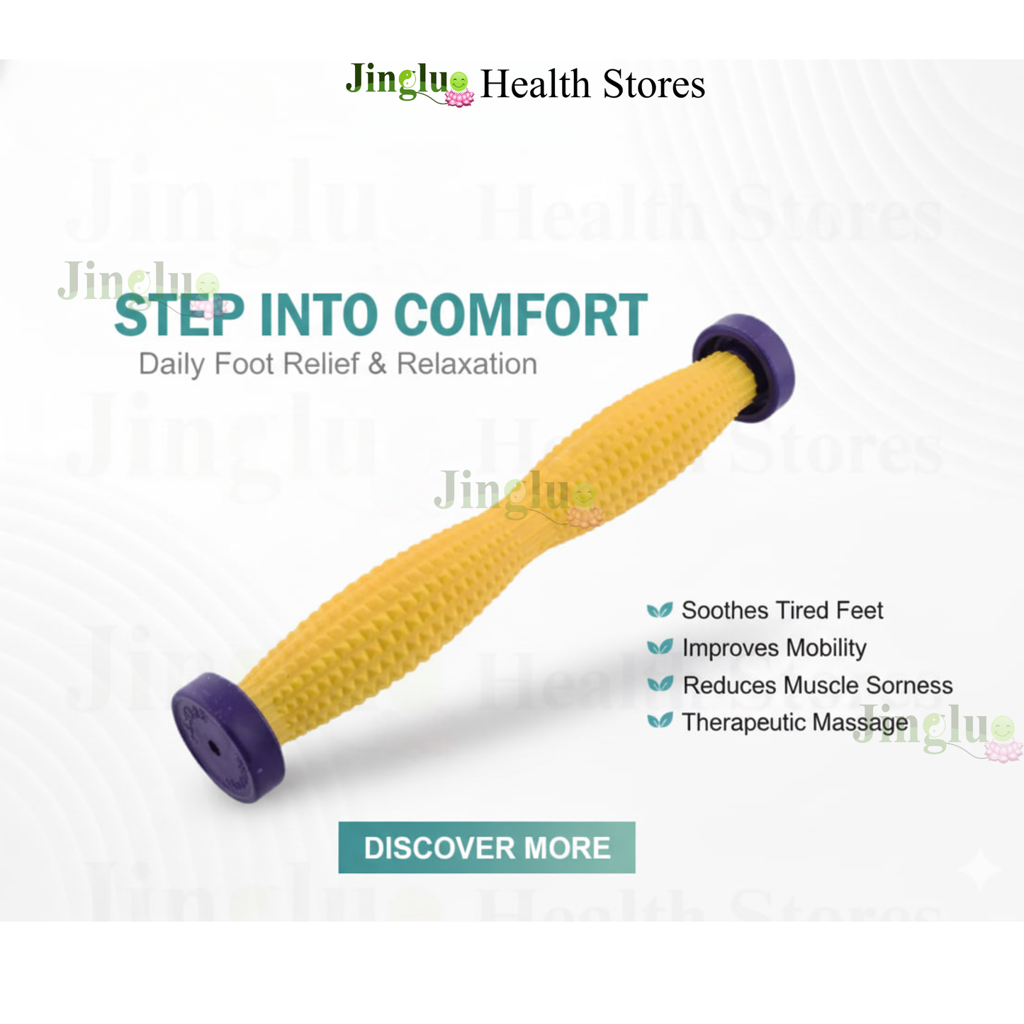 Plastic Foot Roller – Acupressure Foot Massager for Reflexology, Relaxation & Wellness Care