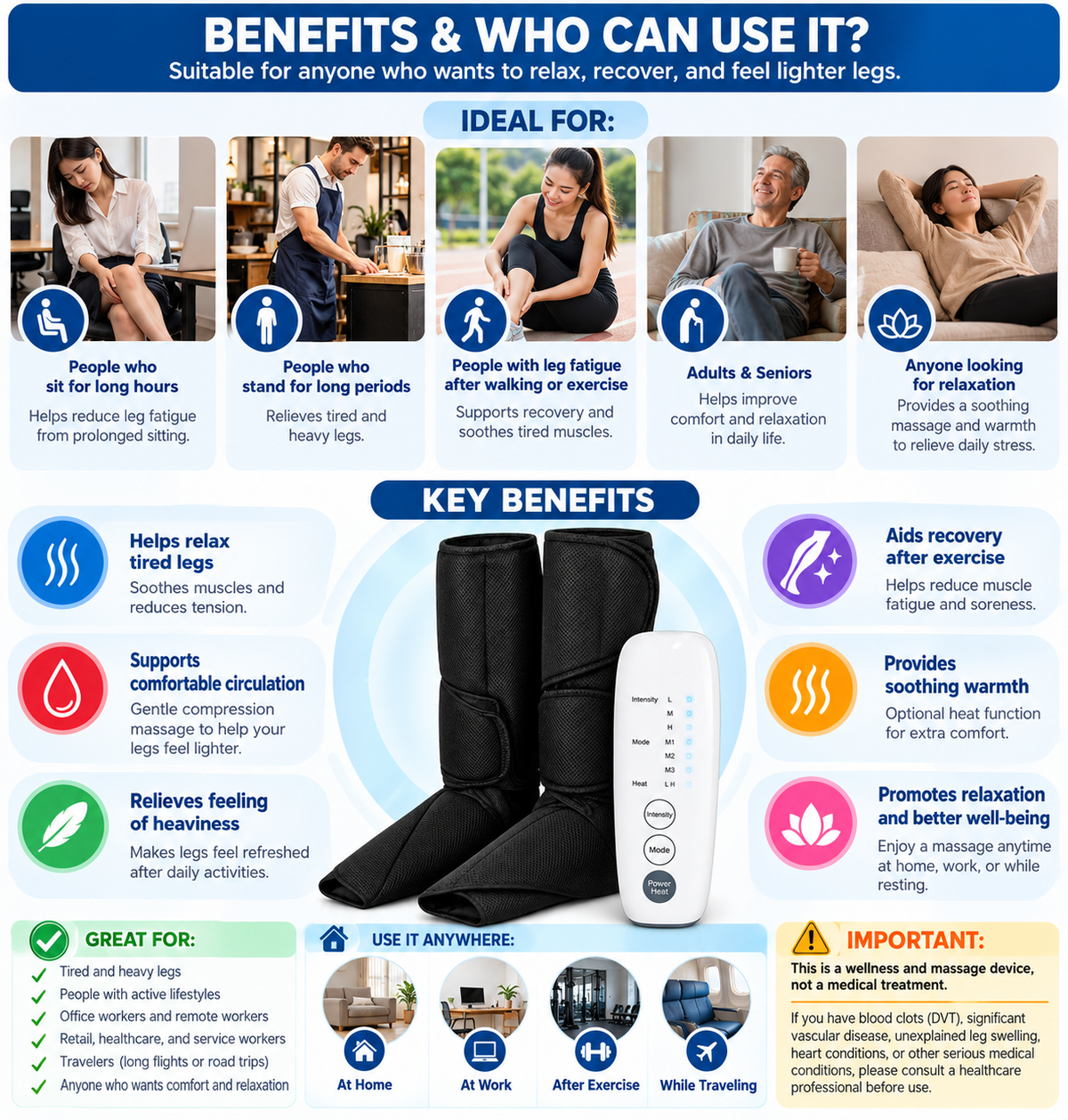 Massager Air Compressor – Air Pressure Massage & Wellness Equipment