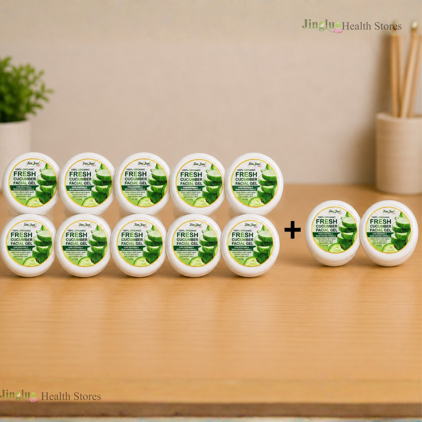 Fresh Cucumber Facial Gel Bundle 10+2