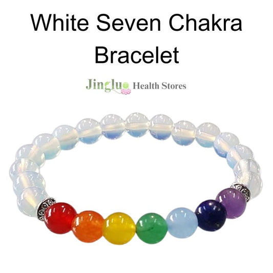 White Seven Chakra Bracelet