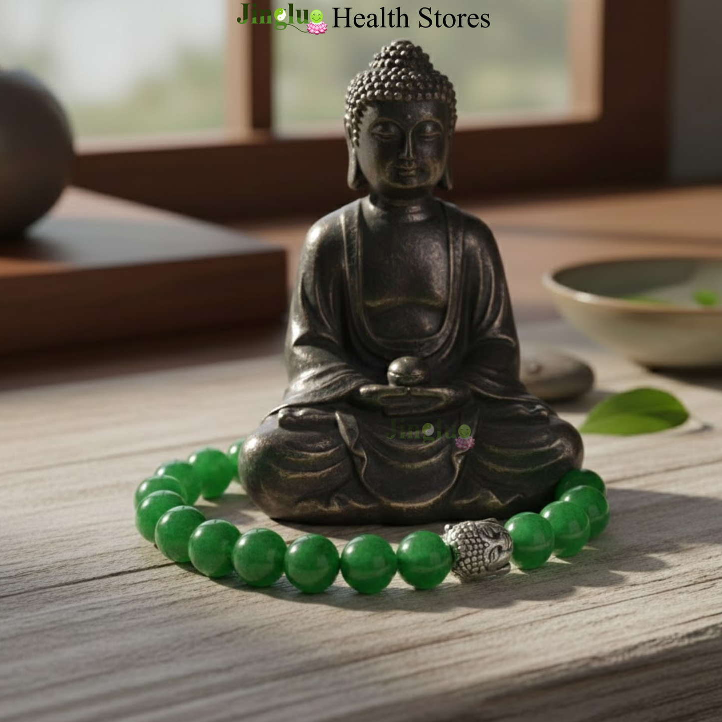 Bracelet Green Buddha