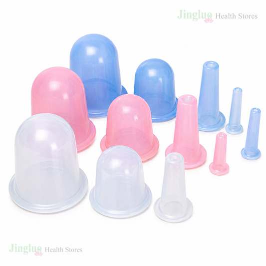 Silicone Cupping Set for Massage Therapy, Pain Relief & Wellness Care