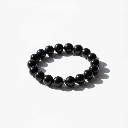 Natural black tourmaline bracelet Tamil Nadu