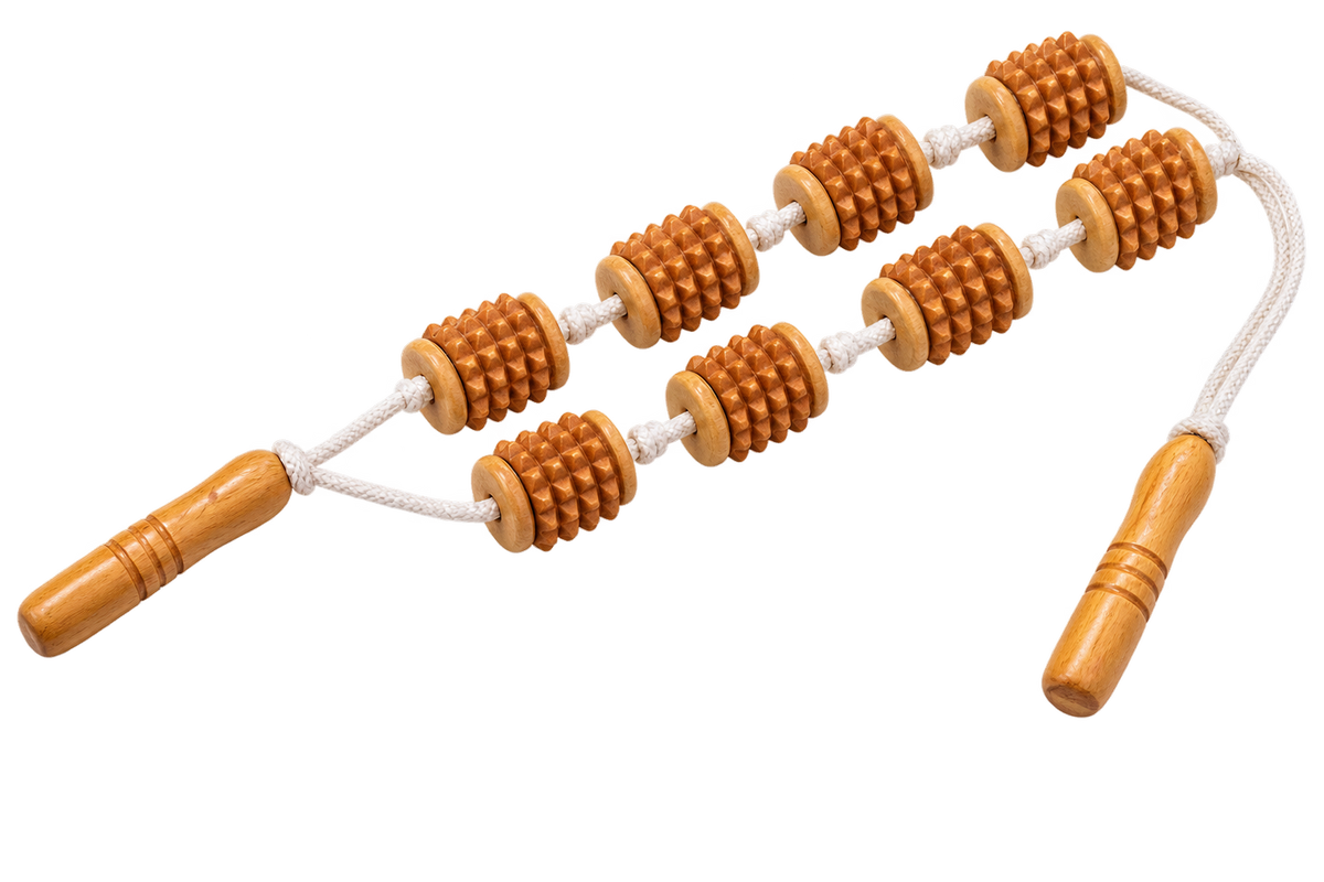Wooden Rope Massager – Manual Body Massage & Relaxation Tool
