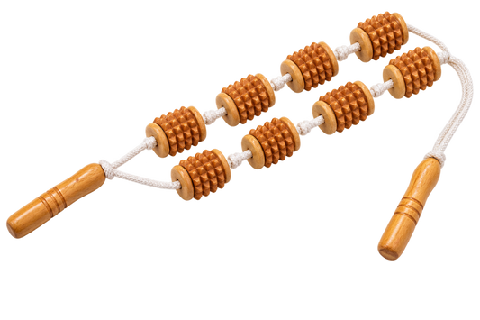 Wooden Rope Massager – Manual Body Massage & Relaxation Tool