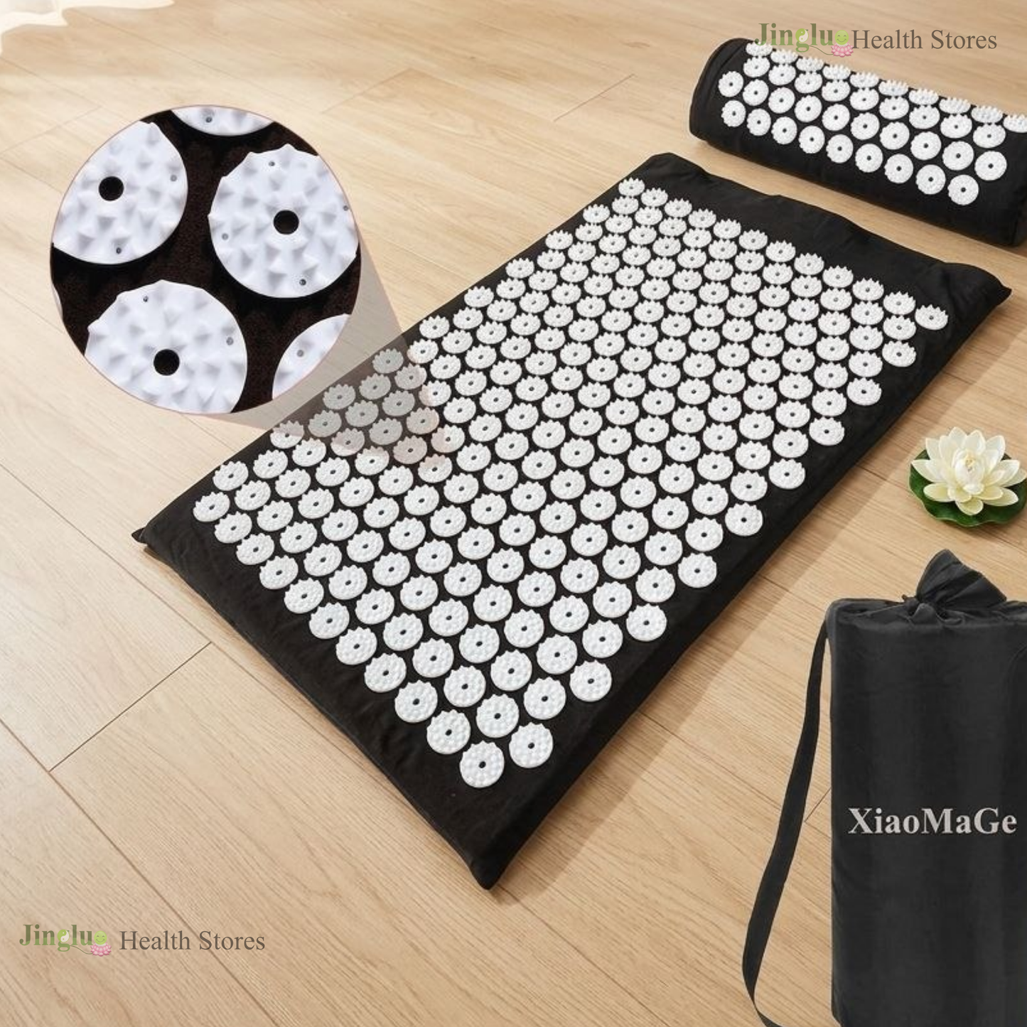 Reflexology acupressure mat kit