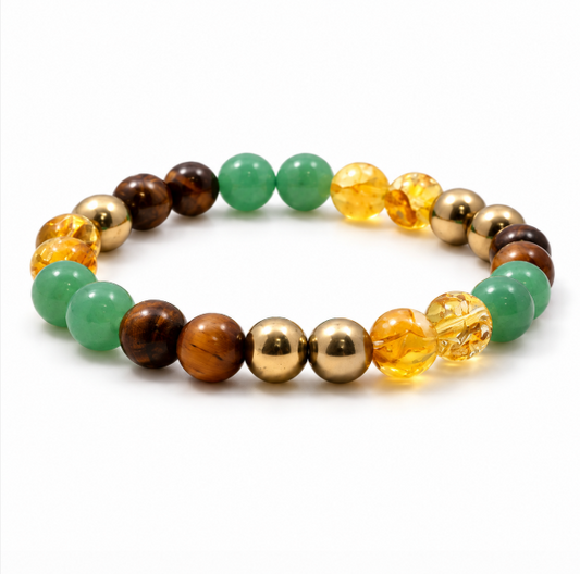 Money Magnet Crystal Bracelet – Wealth, Abundance & Prosperity
