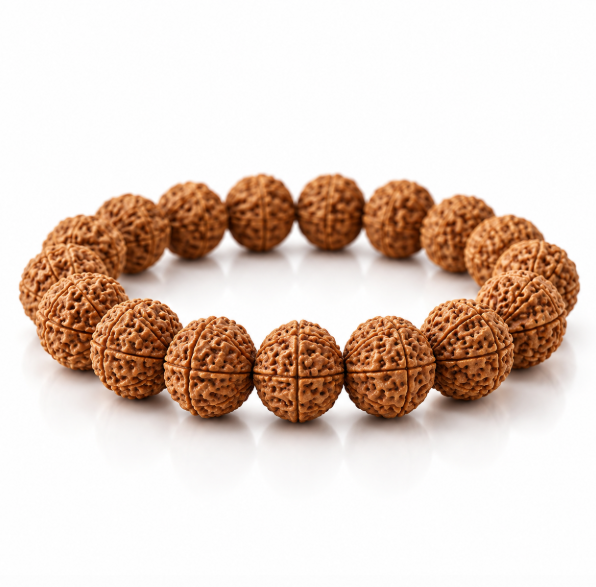 Natural Rudraksha Bracelet – Spiritual Wellness, Meditation & Traditional Prayer