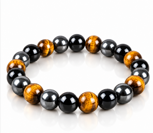Triple Protection Bracelet – Stone Bead Bracelet