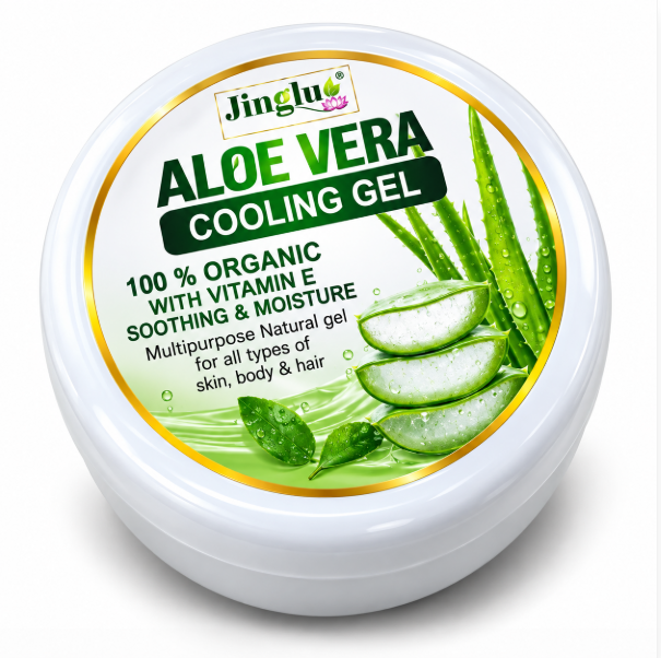 Jingluo Aloe Vera Gel 50g – Pure Natural Moisturizer for Skin, Hair & Sunburn Relief