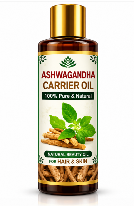 Jingluo Carrier Ashwagandha Oil 100ml – Natural Massage Oil for Wellness, Relaxation & Body Care