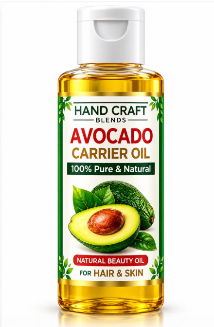 Jingluo Carrier Avocado Oil 100ml – Pure Natural Oil for Deep Skin Nourishment, Hair Care & Massage