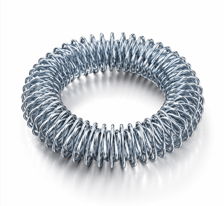 Silver Hand Acupressure Ring for Finger Massage, Stress Relief & Wellness Care
