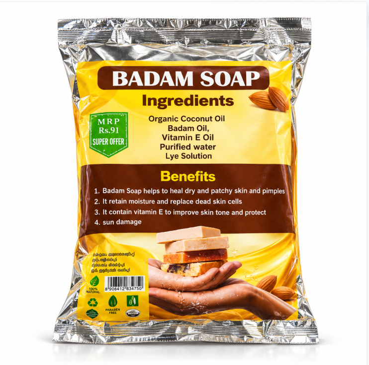 Badam Soap – Almond Bathing Soap for Daily Skincare