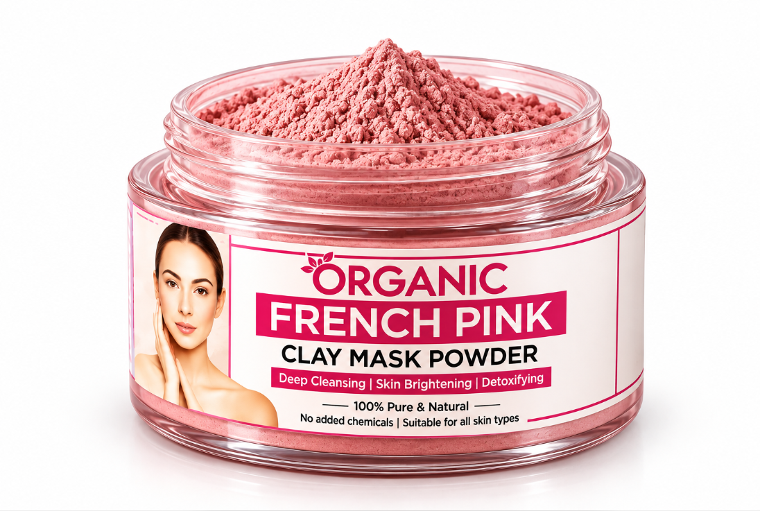 French Pink Clay – Natural Facial Mask & Skincare Clay