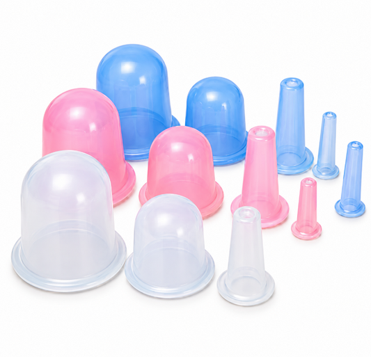 Silicone Cupping Set for Massage Therapy, Pain Relief & Wellness Care