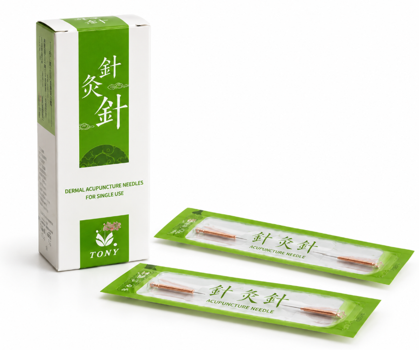 Tony Acupuncture Needle Silver Strip – 200 Sterile Acupuncture Needles for Professional Therapy