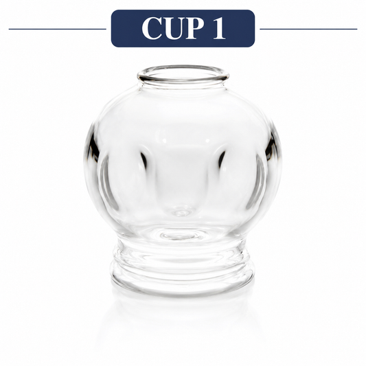 Fire Glass Cupping Set for Traditional Cupping Therapy, Wellness & Muscle Relaxation