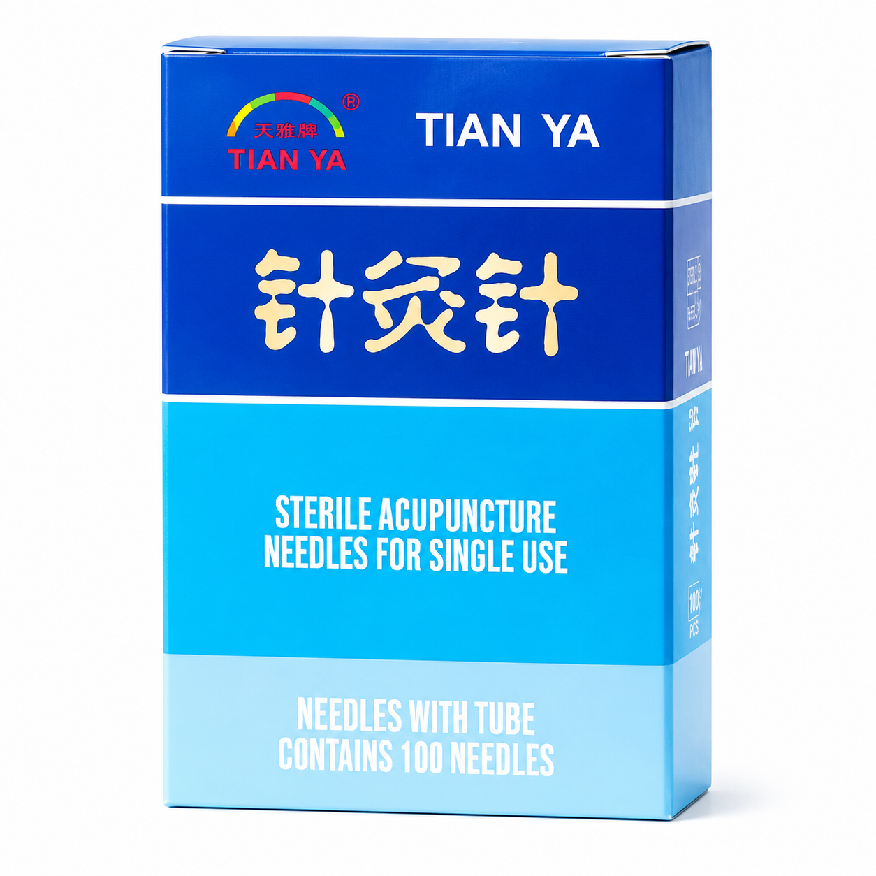 TY-Pinpai Acupuncture Needle Silver Tube – 100 Sterile Disposable Acupuncture Needles for Professional Therapy