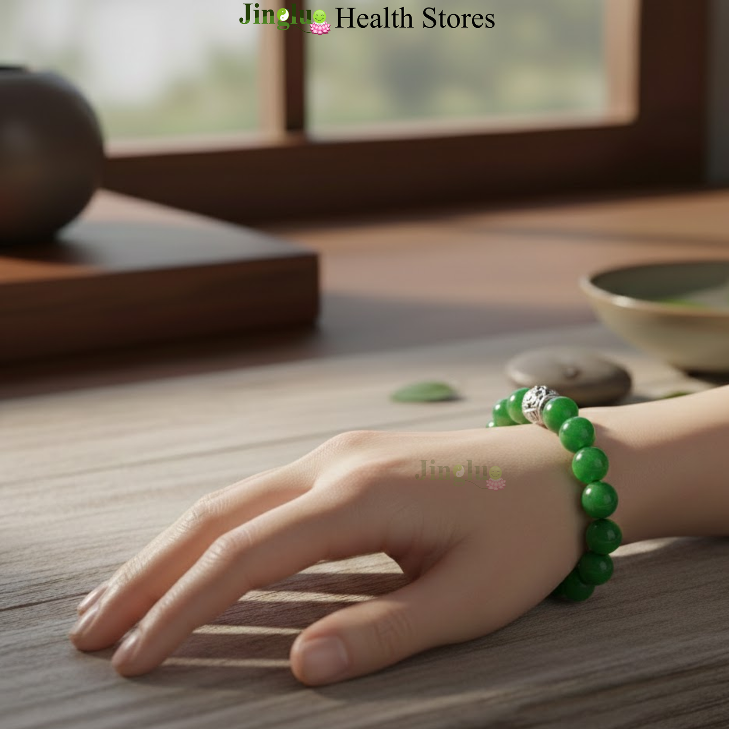 Bracelet Green Buddha