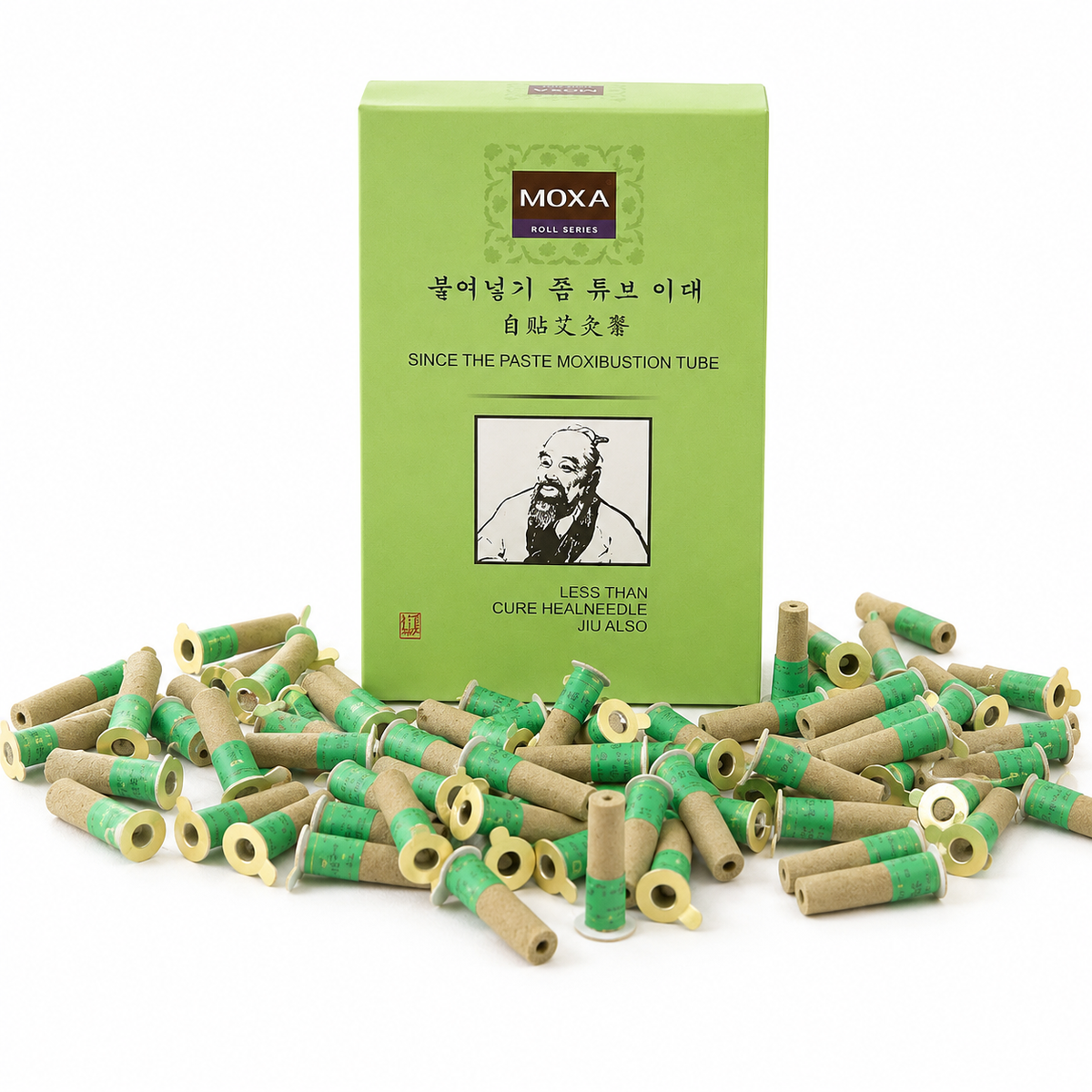 Moxa Mini Sticker – Smokeless Self-Adhesive Moxibustion Patch for Acupuncture & Wellness Therapy