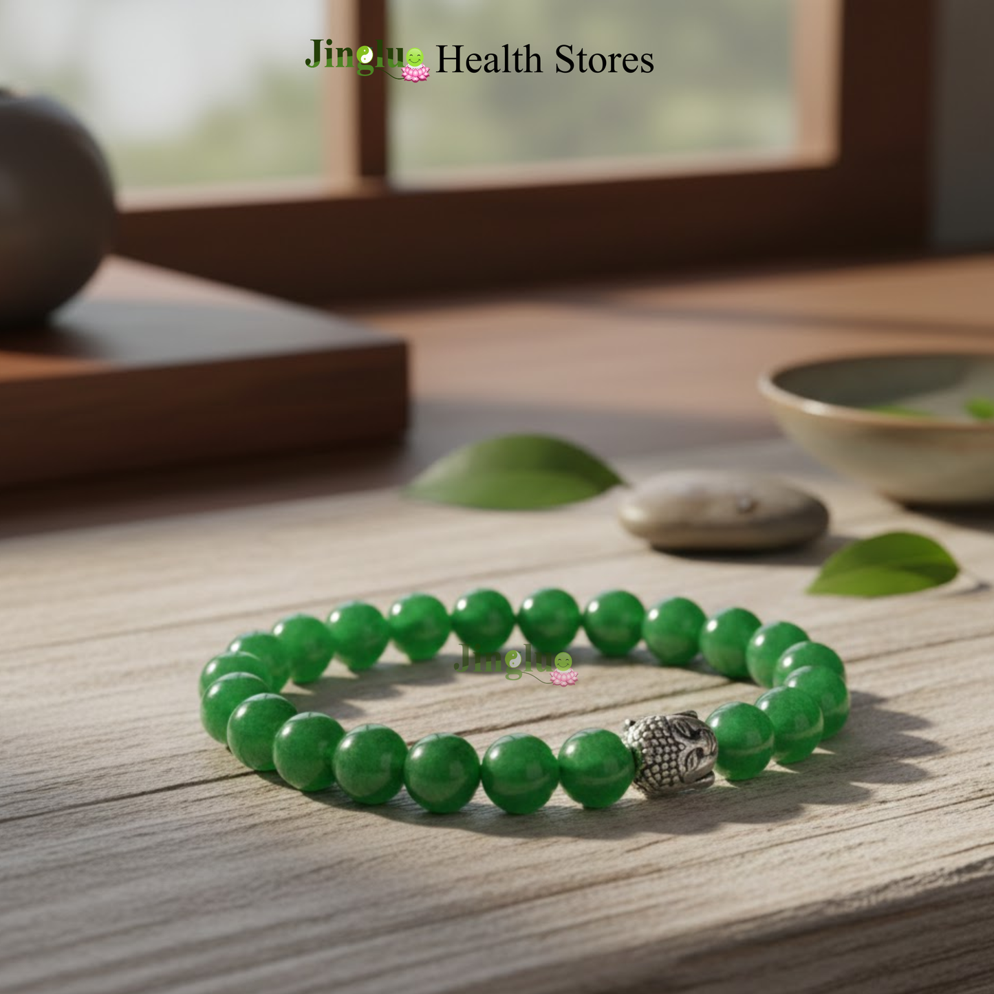 Bracelet Green Buddha