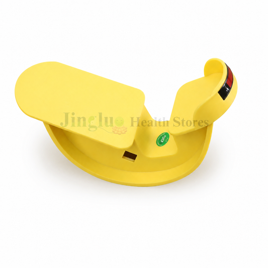 yellow acupuncture foot massage pedal for reflexology, acupressure therapy, balance training, and improved blood circulation